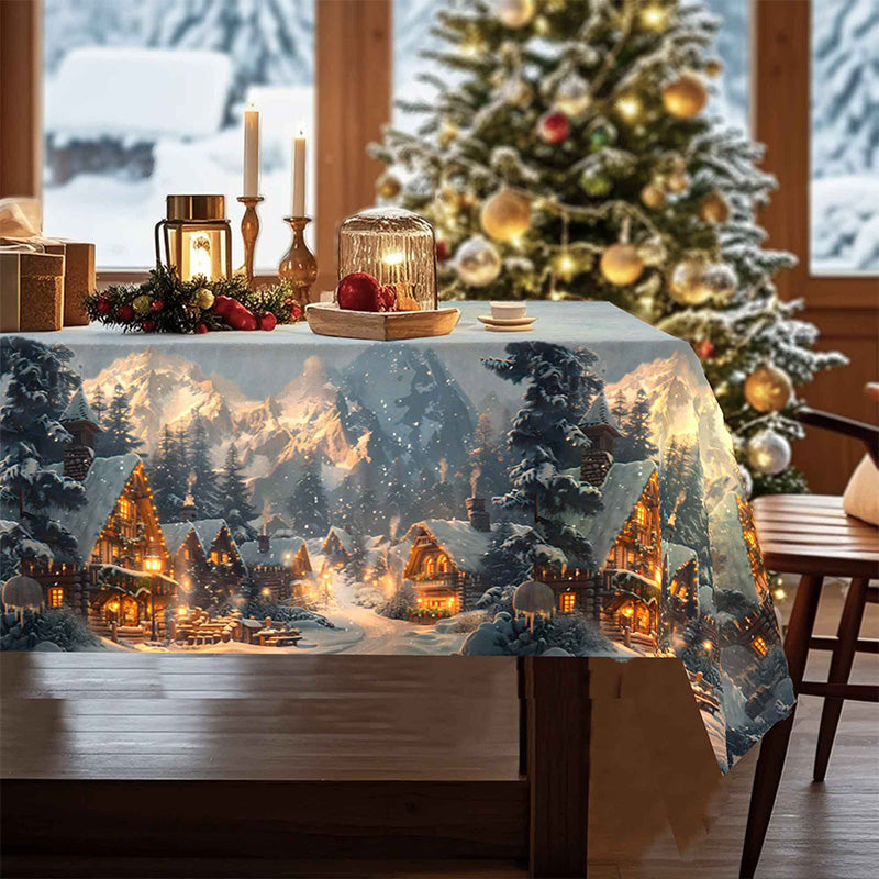 Weihnachtsurlaub Gedruckte Dekorative Tischdecke