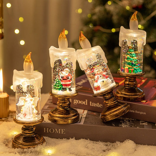 ⌛ Nur noch 3 Tage – 50 % auf alles! ⏰🎄Batteriebetriebene beleuchtete Weihnachts-Schneekugelkerze