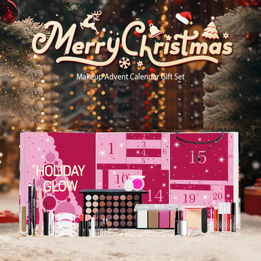 💝Das beste Geschenk💝【Make-up-Adventskalender-Geschenkset】✨ — All-in-One-Set mit 40-Farben-Lidschattenpalette und täglichen Überraschungen!💄