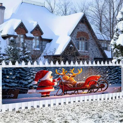 ⏰ Merry Christmas Hanging Banner – Outdoor Festive Decor 🎄✨