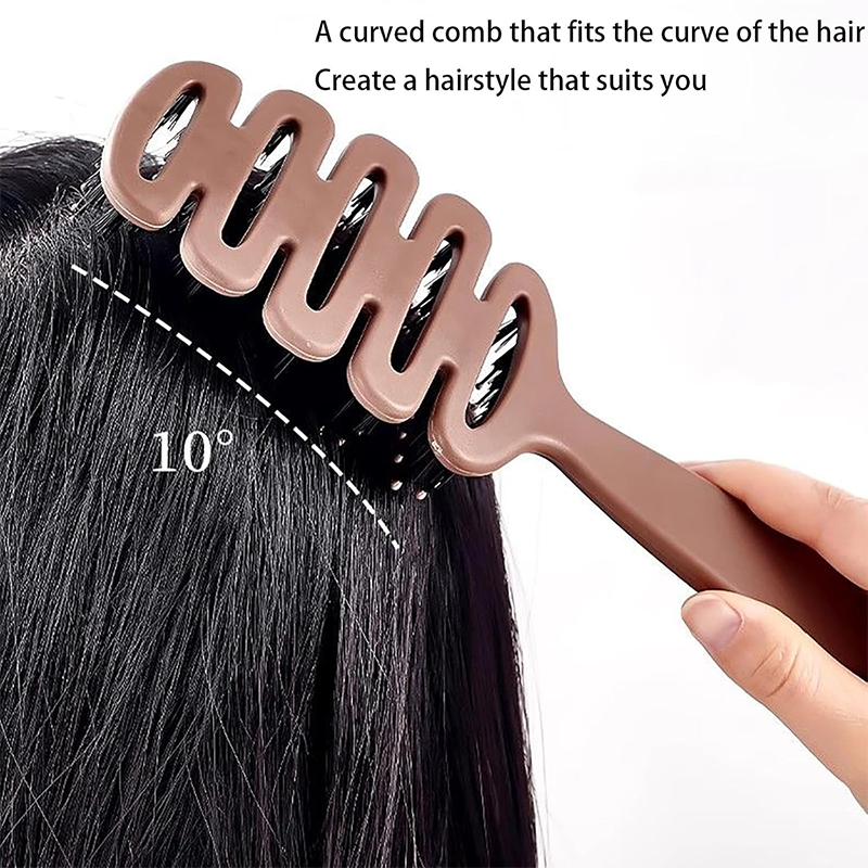 💖Black-Friday-Mega-Angebot – 50 % Rabatt!💖Haarbürste aus Wildschweinborsten mit gebogener Form