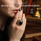 🌸 Buy 1 Get Free 1 🌸Vintage Black Simulated Gemstone Ring | 2 Sets