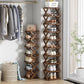 ✨ Foldable Bamboo Shoe Rack – Heavy-Duty Free-Standing Organizer – 100% Natural Alpine Bamboo, Tool-Free 5-Second Scissor Fold Setup-Compact Flat Storage – 2-10 Tiers 2 Colors 🌿
