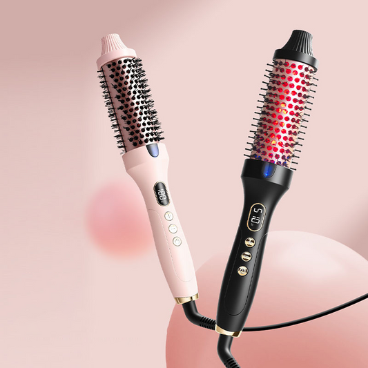 32 mm Ionen-Heizbürste für Locken & Volumen – Glätt- und Stylingbürste für Pony & Ansatz 💇‍♀️✨