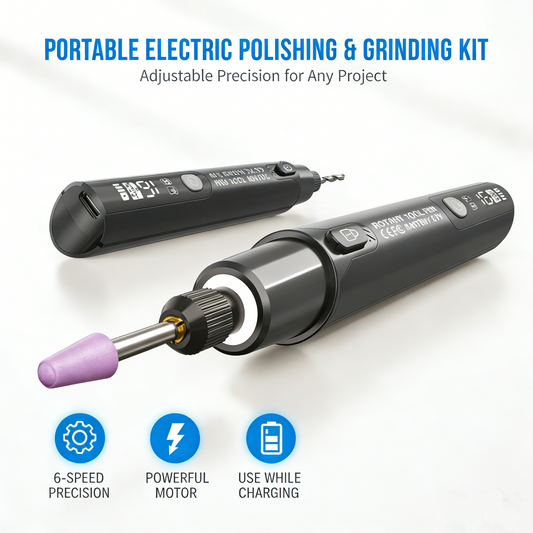 ⚙️ Portable Electric Polishing & Grinding Kit – Multi-task, Adjustable, Quiet ✨