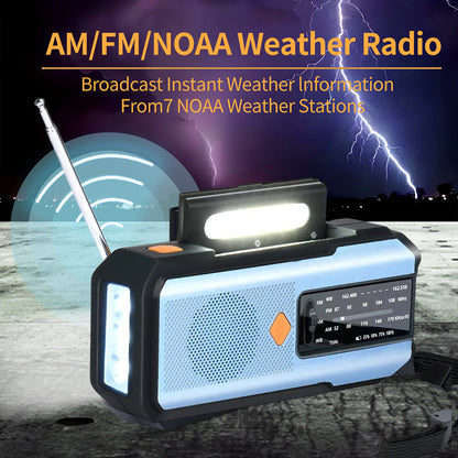 ⏰ Solar & Hand Crank Survival Radio – Stay Ready for Emergencies 📻✨