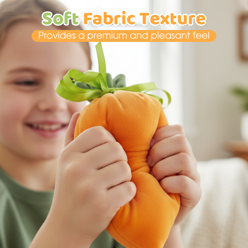 Carrot Shaped Plush Easter Treat Pouch