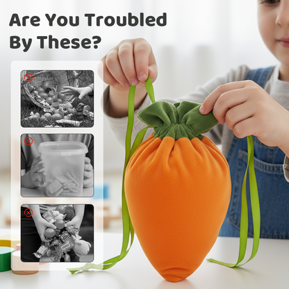 Carrot Shaped Plush Easter Treat Pouch