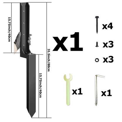 🔧Heavy-Duty Fence Post Repair Kit🏡✨