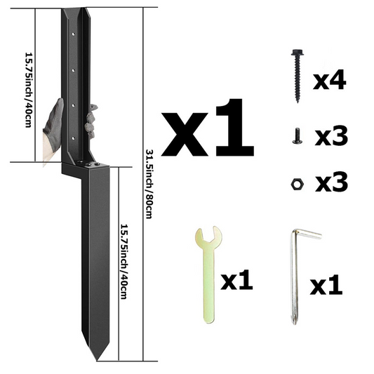 🔧Heavy-Duty Fence Post Repair Kit🏡✨