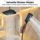 ⏳🔥LIMITED-TIME 50% OFF! ⏰ Digital Display Shower System 💧🌙 – Starry sky LED, built‑in shelf. 4 spray modes, alloy body. Spa at home. ✨🚿
