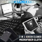 🔥Portable Reusable 2 in 1 Screen Cleaner & Microfiber Cloth