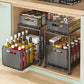 📦 2-Tier Pull-Out Shelf – Expandable Under Sink Organizer, Double Layer Sliding Storage Rack ✨