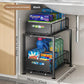 📦 2-Tier Pull-Out Shelf – Expandable Under Sink Organizer, Double Layer Sliding Storage Rack ✨