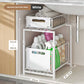 📦 2-Tier Pull-Out Shelf – Expandable Under Sink Organizer, Double Layer Sliding Storage Rack ✨