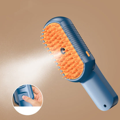 🚀 Rechargeable Pet Spray Massage Comb – Grooming & Massage for Cats & Dogs 🐱🐶✨