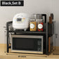 🧰Expandable Microwave Rack – Adjustable, 75kg Capacity, Hooks Included