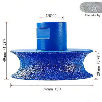 ✨ Concave Edge Grinding Wheel – Diamond-Coated, Dual-Tool, Smooth Finish 🔧