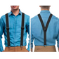 👔Men's X-Back Suspenders with Hook Clips – Adjustable & Heavy-Duty