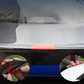 🚗 Universal ABS Rear Spoiler: No-Drill, 3-Piece Adjustable, Sedan Fit, Downforce Look