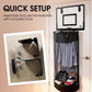 🧺 Over‑Door Laundry Basket – Basketball net, acrylic & no‑drill ✨