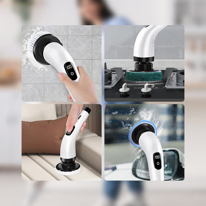 🧹 8-in-1 Electric Cleaning Brush Set – Powerful & Versatile Cleaning 🏠✨