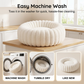 ⏳🔥LIMITED-TIME 50% OFF! ⏰🐾 Cloud-Like Ultra Soft Plush Round Calming Pet Bed, Raised Rim Donut Cat Dog Bed, Joint Relief Warm Cozy Washable Pet Sleeping Cushion
