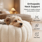 ⏳🔥LIMITED-TIME 50% OFF! ⏰🐾 Cloud-Like Ultra Soft Plush Round Calming Pet Bed, Raised Rim Donut Cat Dog Bed, Joint Relief Warm Cozy Washable Pet Sleeping Cushion
