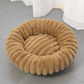 ⏳🔥LIMITED-TIME 50% OFF! ⏰🐾 Cloud-Like Ultra Soft Plush Round Calming Pet Bed, Raised Rim Donut Cat Dog Bed, Joint Relief Warm Cozy Washable Pet Sleeping Cushion