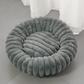 ⏳🔥LIMITED-TIME 50% OFF! ⏰🐾 Cloud-Like Ultra Soft Plush Round Calming Pet Bed, Raised Rim Donut Cat Dog Bed, Joint Relief Warm Cozy Washable Pet Sleeping Cushion