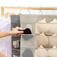 🧦 Double-Sided Hanging Storage Organizer – 24 Pockets, Breathable Fabric, Perfect for Underwear, Socks & Accessories 🏠