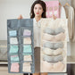 🧦 Double-Sided Hanging Storage Organizer – 24 Pockets, Breathable Fabric, Perfect for Underwear, Socks & Accessories 🏠