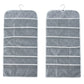 🧦 Double-Sided Hanging Storage Organizer – 24 Pockets, Breathable Fabric, Perfect for Underwear, Socks & Accessories 🏠