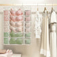 🧦 Double-Sided Hanging Storage Organizer – 24 Pockets, Breathable Fabric, Perfect for Underwear, Socks & Accessories 🏠