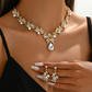 💎 Sparkling Teardrop Pendant Necklace & Earrings Set – Elegant & Timeless, Perfect for Every Occasion ✨