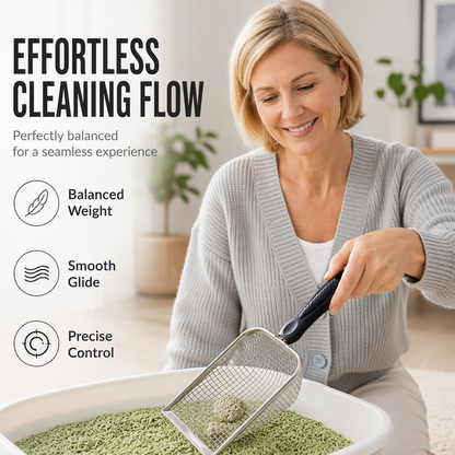 🐾 Fine Mesh Cat Litter Scoop – Scoop. Sift. Done. ✅