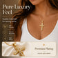 ⏳Limited-time 50% off⏰Women's Sparkling Twisted Knot Cross Pendant Necklace✝️📿
