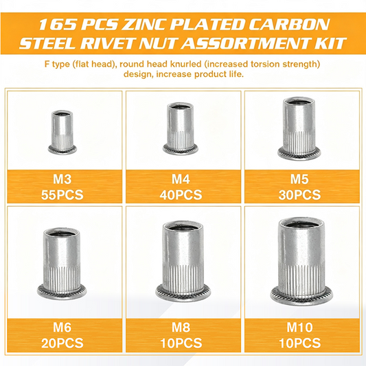 ⏰That stripped hole you've been ignoring? This rivet nut kit fixes it — no welding, no new parts. 💪