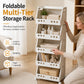 ⏰Multi-Tier Foldable Storage Organizer with Wheels