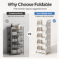 ⏰Multi-Tier Foldable Storage Organizer with Wheels