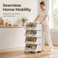 ⏰Multi-Tier Foldable Storage Organizer with Wheels