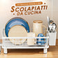 Scolapiatti da Cucina con Beccuccio Rotante a 360°