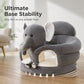 🐻 Cartoon Baby Support Sofa – Anti-Roll Infant Sitting Chair with Sturdy Backrest, Soft Plush Toddler Floor Seat