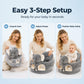 🐻 Cartoon Baby Support Sofa – Anti-Roll Infant Sitting Chair with Sturdy Backrest, Soft Plush Toddler Floor Seat