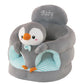 🐻 Cartoon Baby Support Sofa – Anti-Roll Infant Sitting Chair with Sturdy Backrest, Soft Plush Toddler Floor Seat