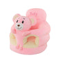 🐻 Cartoon Baby Support Sofa – Anti-Roll Infant Sitting Chair with Sturdy Backrest, Soft Plush Toddler Floor Seat