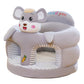 🐻 Cartoon Baby Support Sofa – Anti-Roll Infant Sitting Chair with Sturdy Backrest, Soft Plush Toddler Floor Seat