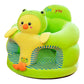 🐻 Cartoon Baby Support Sofa – Anti-Roll Infant Sitting Chair with Sturdy Backrest, Soft Plush Toddler Floor Seat
