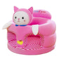 🐻 Cartoon Baby Support Sofa – Anti-Roll Infant Sitting Chair with Sturdy Backrest, Soft Plush Toddler Floor Seat