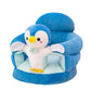🐻 Cartoon Baby Support Sofa – Anti-Roll Infant Sitting Chair with Sturdy Backrest, Soft Plush Toddler Floor Seat